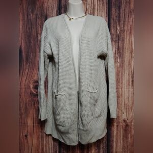 Daytrip Women's Light Cream Open-Front Cardigan Size Small!